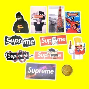3/$20 brand new 10x waterproof Supreme stickers